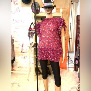 Woman’s floral pink top size XXL